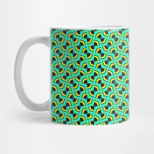 Green motif seamless pattern Mug